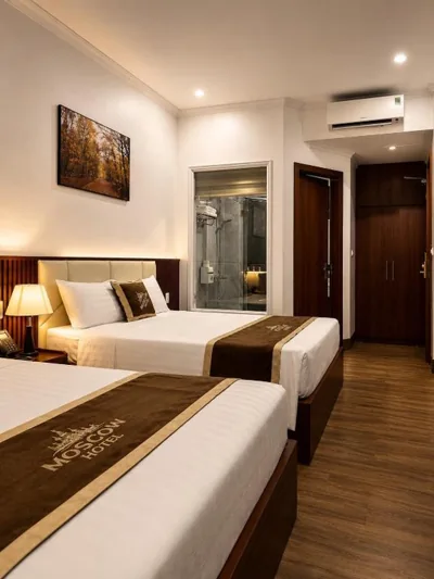 带两张大床的高级皇后房 — Moscow Hotel Ha Long - Sun World Bai Chay